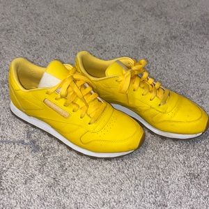 Reebok Yellow Tennis Shoes